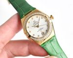 Green Strap Omega Replica Constellation Series 8700 Movement 316L Steel 29MM Watch